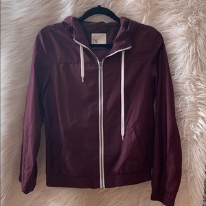 Zine Windbreaker (Burgundy)